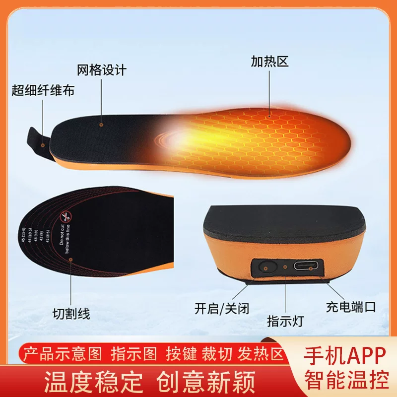 German-EU Tech Ski keep warm insoles, remote control