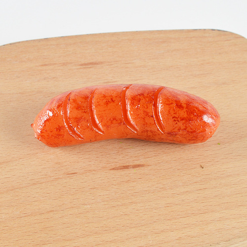 Simulation desktop sausage grilled sausage Taiwan ham sausage fake hot dog food food model keychain photo props