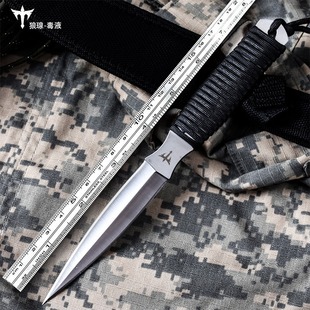 Outdoor Camping Survival Knives Self-defense Wild Survival Tactical Straight Knife Explosions Long Swiss High Hardness Military Knife