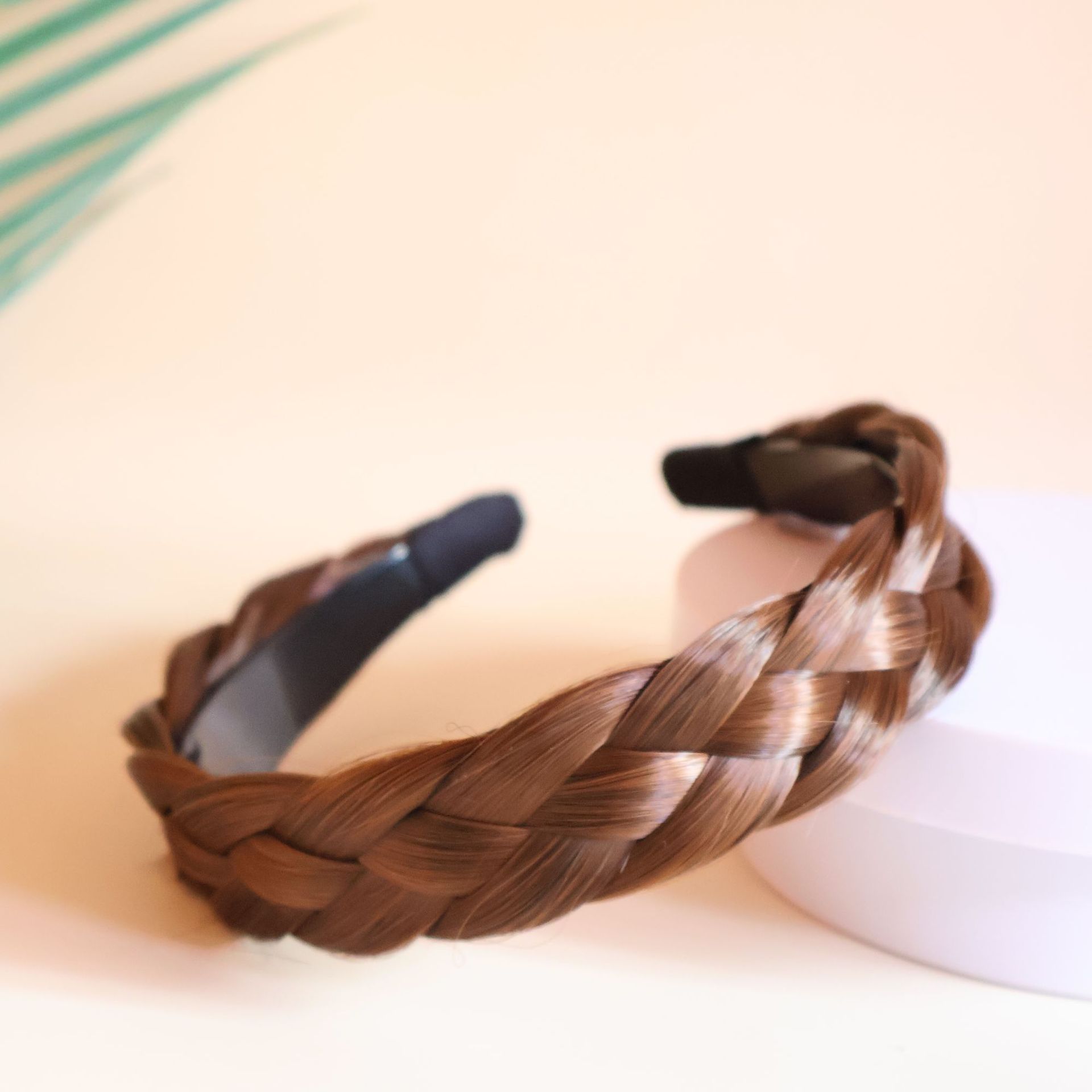 [4가닥 땋기] 연갈색