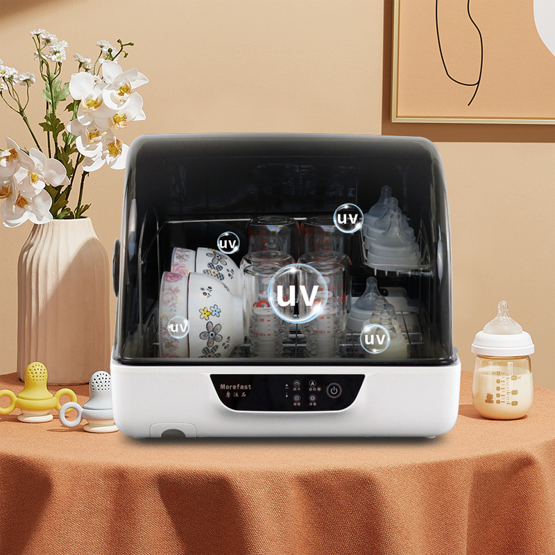 Desktop Disinfection Cabinet for Home Kitchen Desktop Large-Capacity Tableware, Bowls and Chopsticks Uv Disinfection, Drying and Sterilization