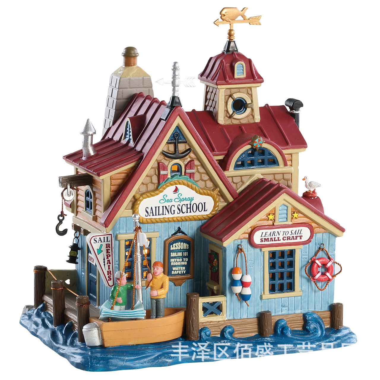 Fábrica personalizada Europa y América de Navidad escena de vacaciones decoración decoración simple decoración escultura de resina decoración