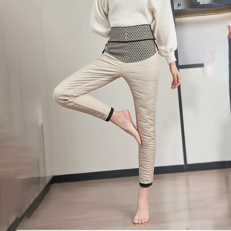 新款黑金羽绒裤大码保暖鹅绒小黑裤沸腾裤高腰弹力保暖裤加绒裤女