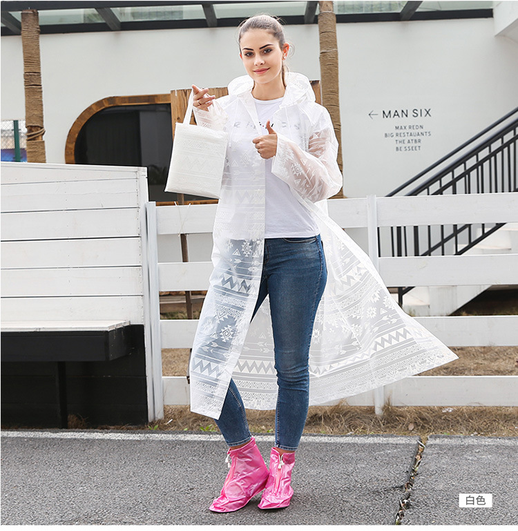 mefine Mingjia EVA Fashion Outdoor Travel Hiking Raincoat, personalized patterned printed non-disposable raincoat detail image 14