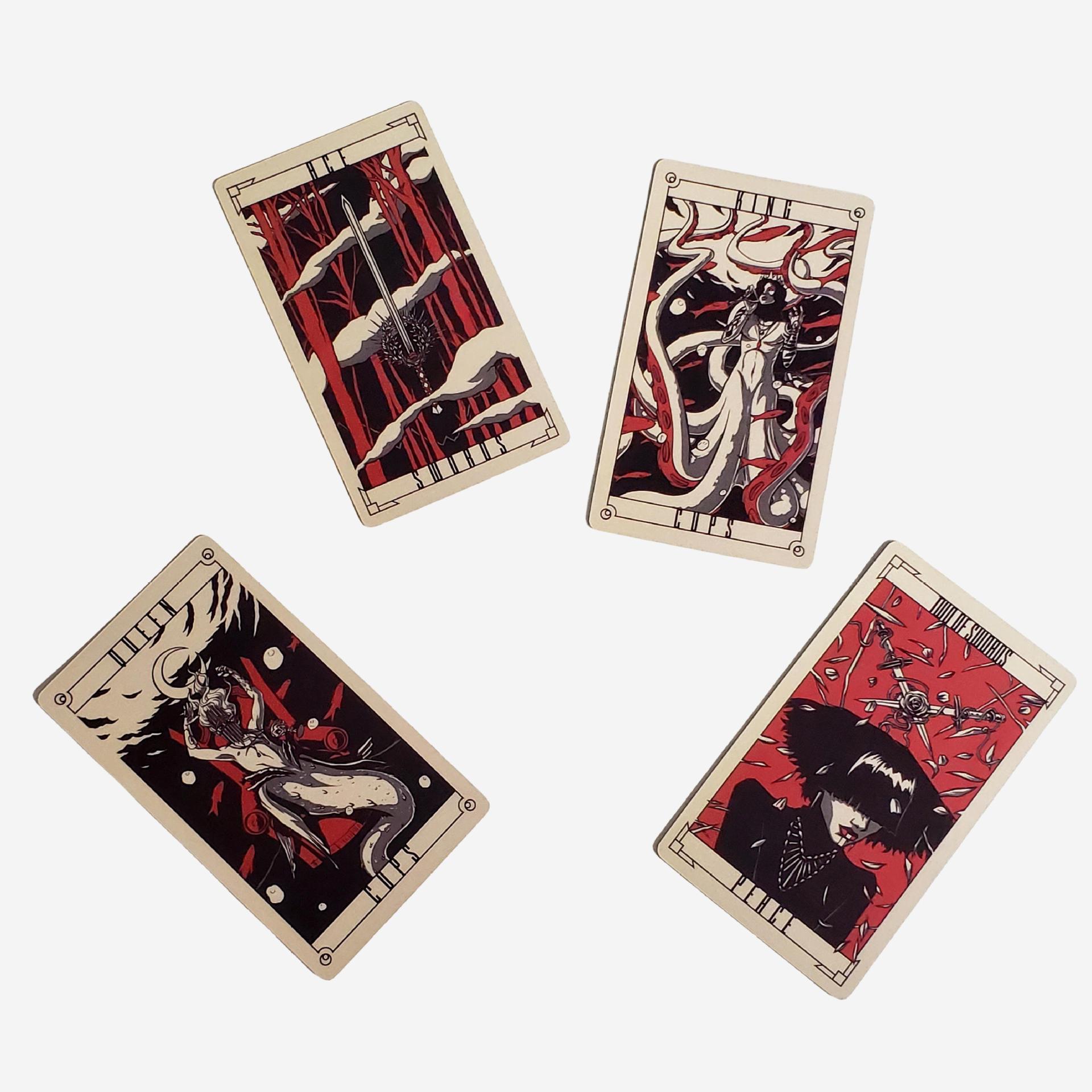 Gioco di società tarot carte da gioco con design intagliato_voghion.com