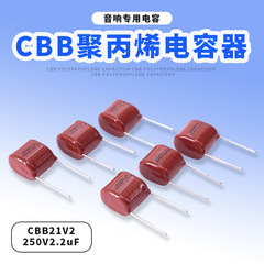 Cbb21250v2.2 uf 200V350JQ金属化ポリプロピレンフィルムコンデンサオーディオ専用コンデンサ
