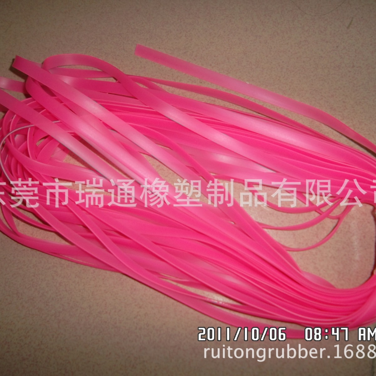 厂家直销供应TPR弹力 带子彩色硅胶条 TPE泳镜专用弹力条