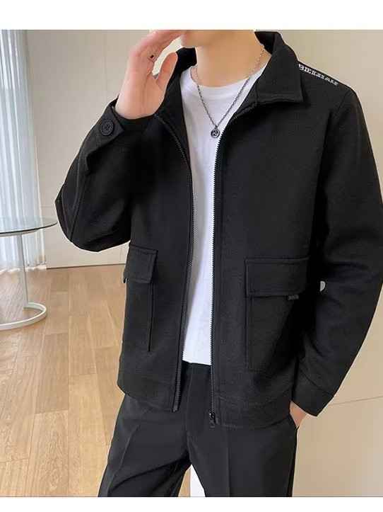 2024 chaqueta para hombres primavera y otoño moda coreana chaqueta de marca de moda casual para hombres otoño salvaje para jóvenes estudiantes ropa