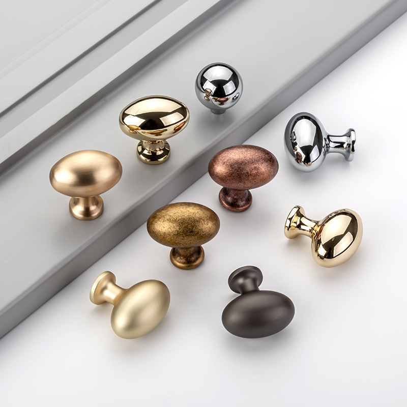 Italian French High-end Light Luxury Multi-color Wardrobe Handle Silver Electroplated Furniture Drawer Cabinet Door Single Hole Small Handle