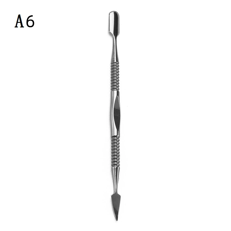 Немецкий инструмент для удаления ногтей новая омертвевшая кожа толчок омертвевшей кожи вилка маникюрный костюм пилинг из нержавеющей стали точность русские инструменты для ногтей