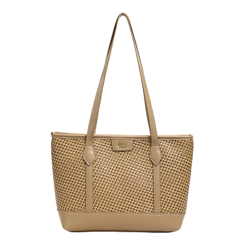 Bolsa de moda coreana de alta capacidad bolsas de ropa casual 2026 nueva nicho Zhongzhong bolsas de hombro tejidas