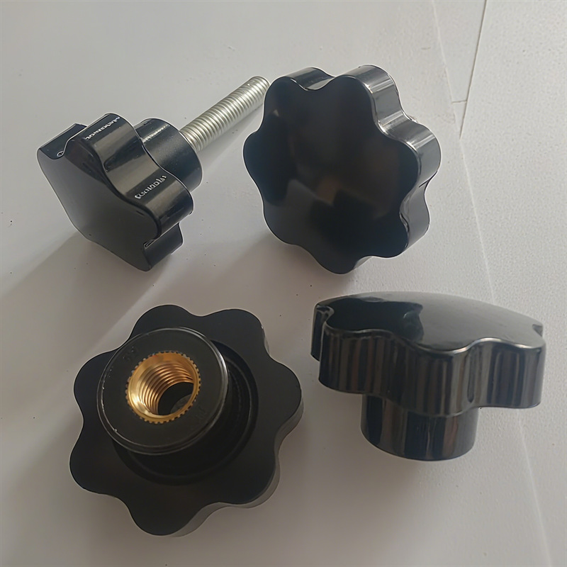 五星手柄星型带螺杆工业把手机械车床星形梅花把手电木胶 木把手