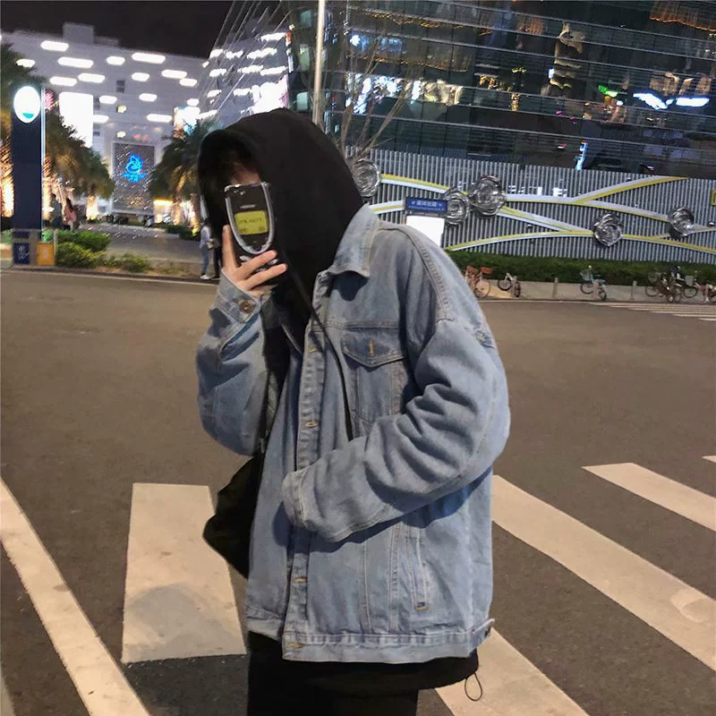 Джинсовая куртка для досуга для учащихся младших классов, любимая, коллекция 2021 года, оверсайз