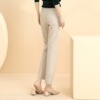 Solid color trousers casual and versatile solid color straight pants