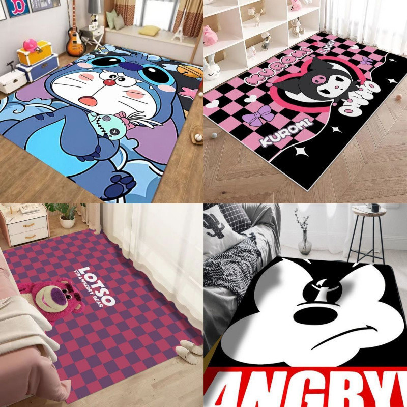 Cute children's cartoon carpet for living room for home use