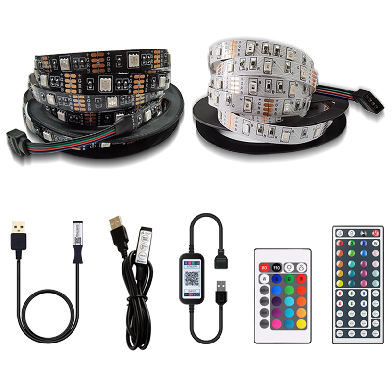 Suministro directo de fábrica explosión 5050 2835LED luz Bluetooth con USB 44 clave 24 clave TV luz de fondo con traje