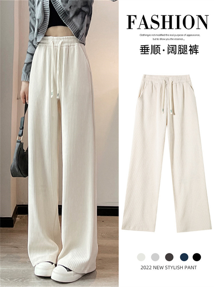 Pantalón tiro alto casual blanco