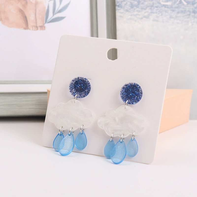 Cute short creative fresh earrings