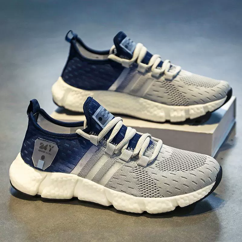 Кроссовки Повседневная мужская обувь, нишевая универсальная обувь в стиле Харадзюку, Модная студенческая обувь, парная Летающая ткачество в прямом эфире