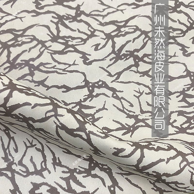 开裂冰裂纹树纹头层牛皮新品潮流鞋对勾鞋高端定款纹路真皮