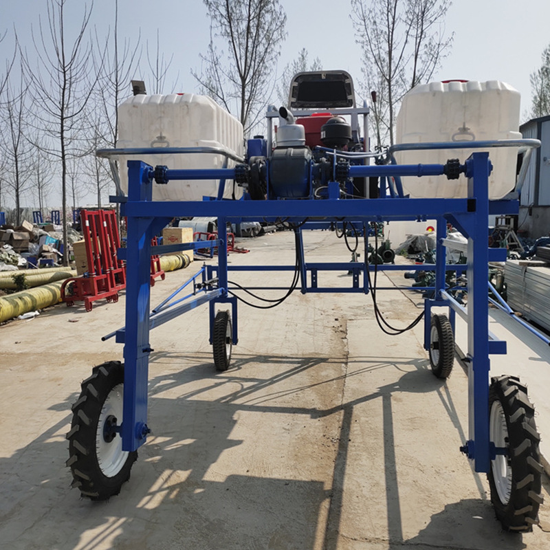 蔬菜棉花喷雾机 多功能乘坐高架喷药机操作灵活 四轮打药机