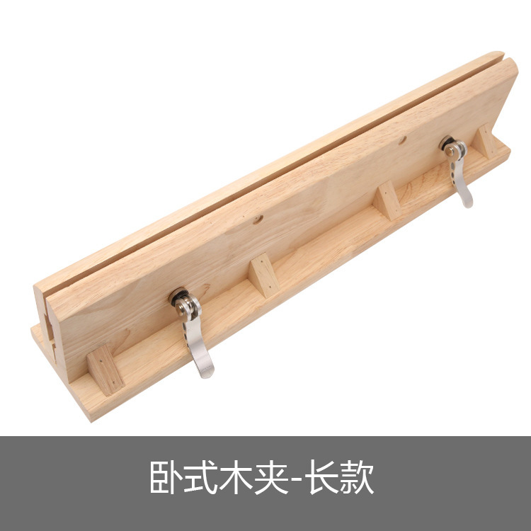 Diy工具手作り皮革製革縫い木クリップ横型皮革デスクトップ縫い線固定架木枠|undefined