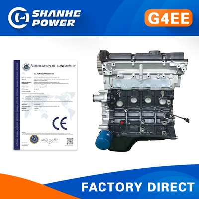 G4EE 1.4L car engine is suitable for Hyundai Yaris, Getz, Kia Rio assembly parts