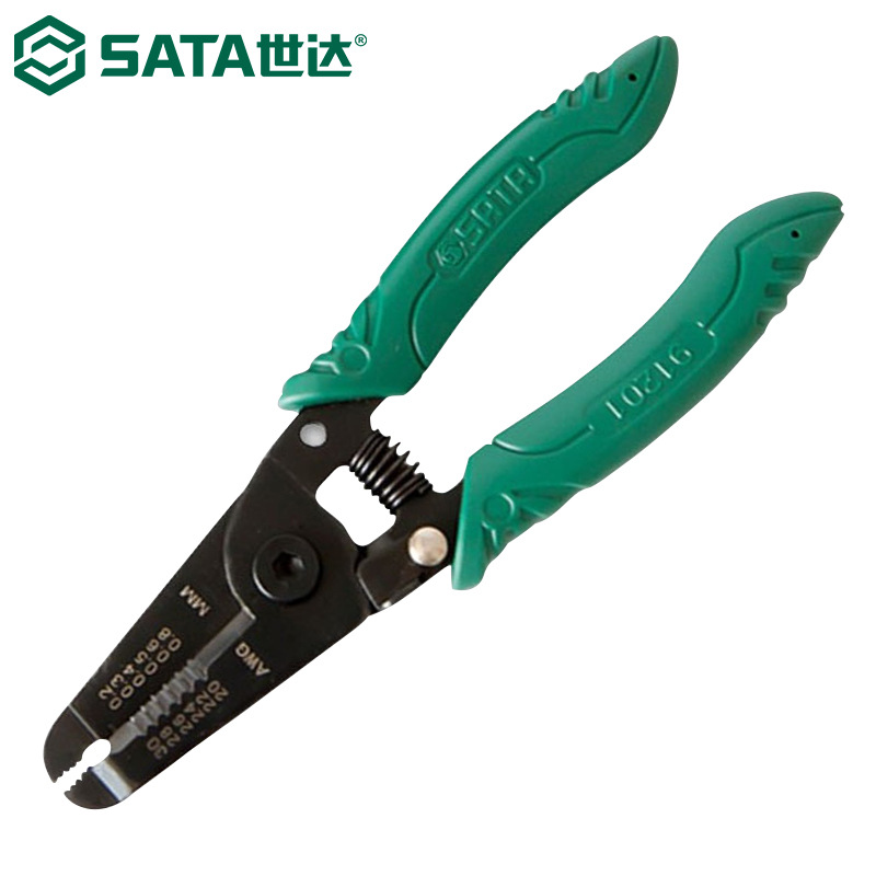 世达91201剥线钳精密带刃口电子剥皮钳剥线器剪线钳 0.2-0.8mm