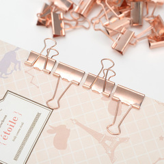 Tail Clip 32mm Rose Gold Ticket Clip Financial Clip Gold Plated Ticket Clip No. 3 Swivel Clip Wholesale