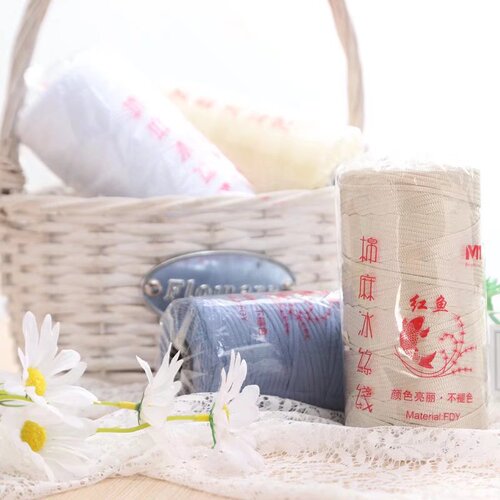 Silk Cotton Linen Hat Cord Hollow Cord Lightweight Ice Silk Flat Band Cord Hat Cord Cushion DIY Material Kit Wholesale