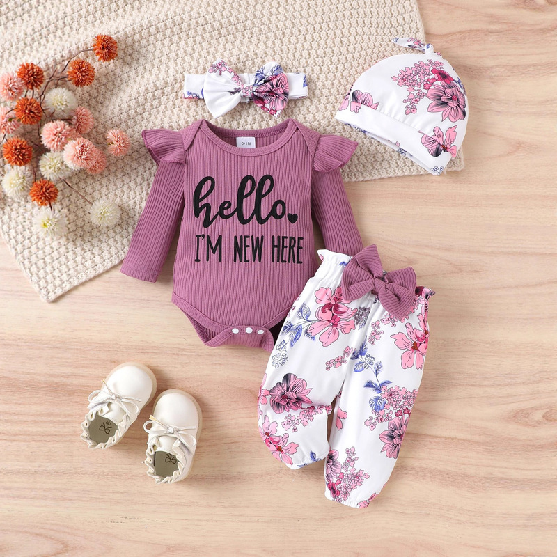 2025 New Autum Ready-Made Girls Korean Style Casual Cute Style Printed Purple Long-Sleeved Robe + Pants Set 2025 New Autum Ready-Made Girls Korean Style Casual Cute Style Printed Purple Long-Sleeved Robe + Pants Set
