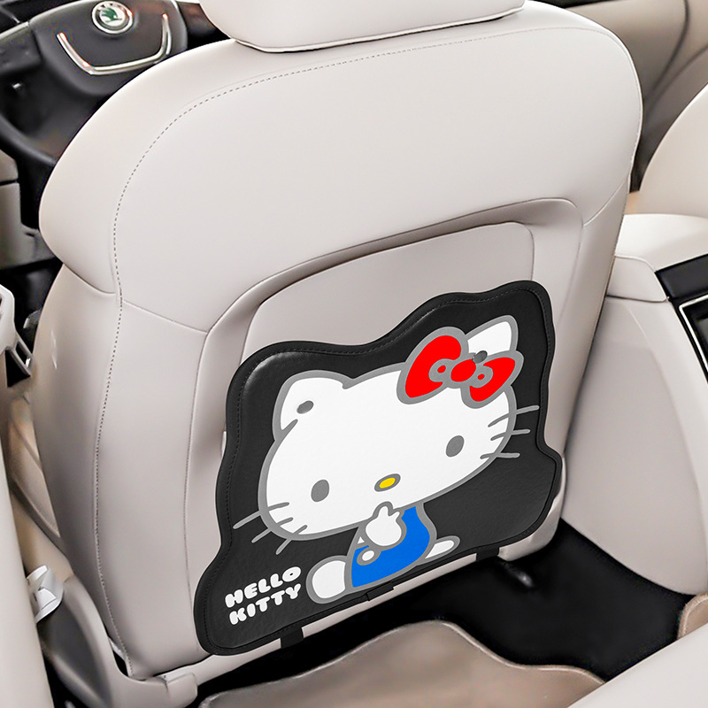 Universal – Chair back anti-kick pad Pad Rear Seat - kt007-7-classic-black1-styling