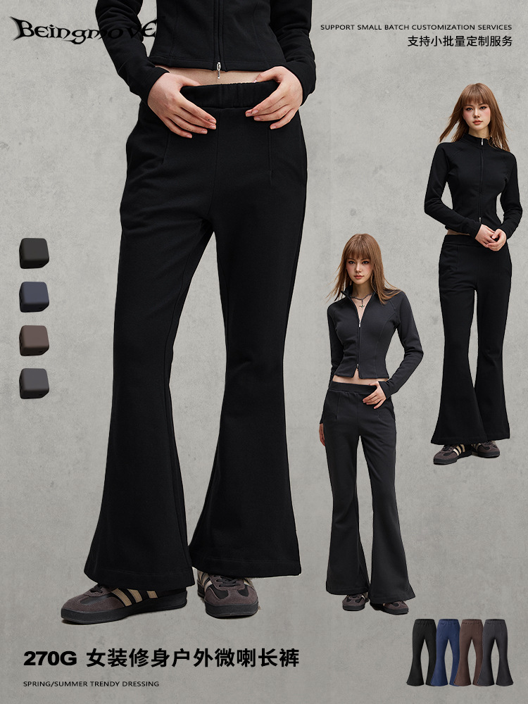 Calle secada| 2025 otoño Amazon transfronterizo Lulu viento delgado pantalones de yoga pantalones de mujer image 3