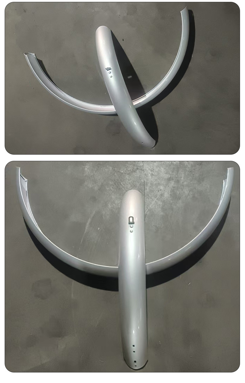 New model bicycle mudguard 70mm wide 24inch painted silver cross-border factory 5.5mm thick water-blocking fender rain shield