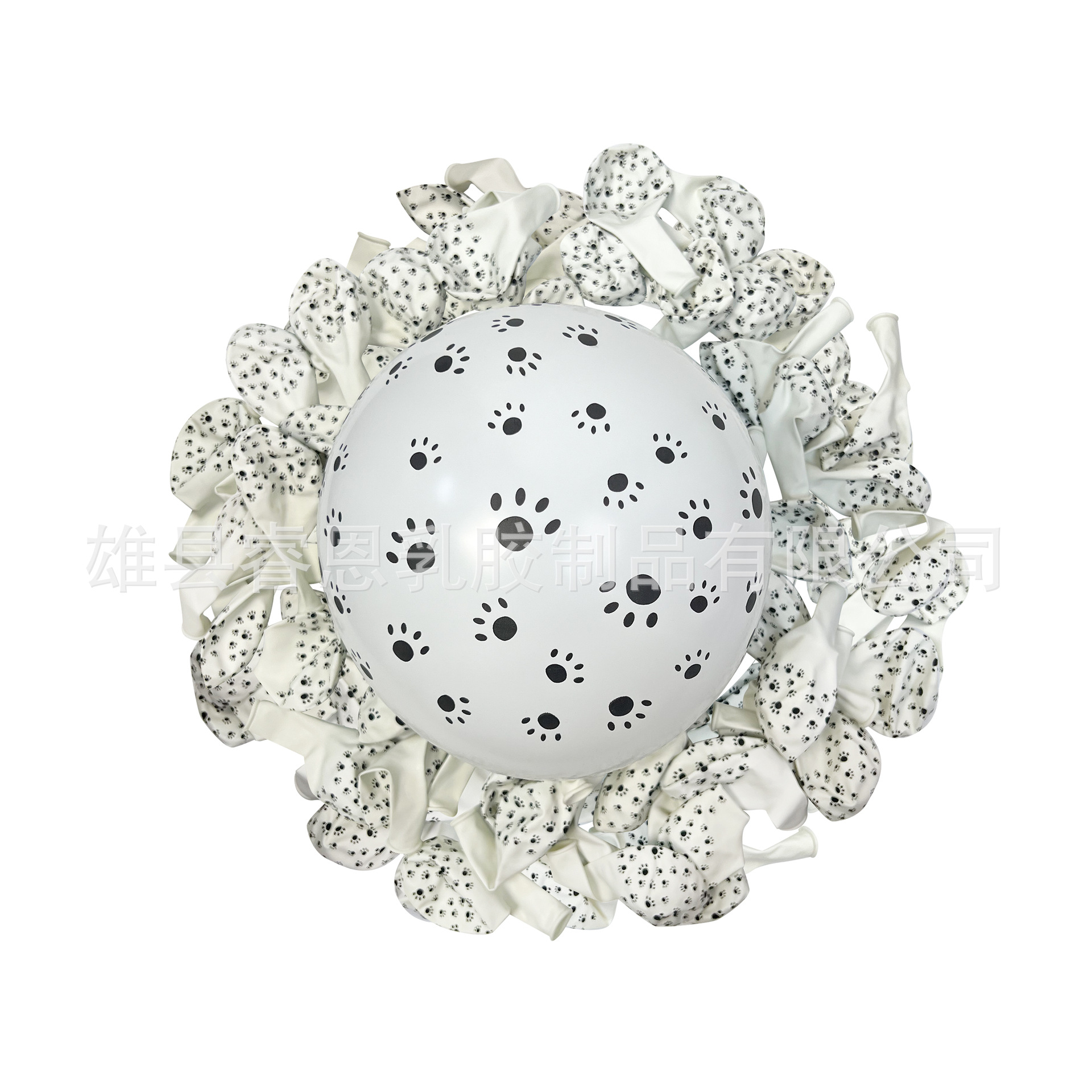 Transfronterizo serie de animales de la selva de 12 pulgadas globo perro pata de impresión animal patrón globo de dibujos animados fiesta decoración globo