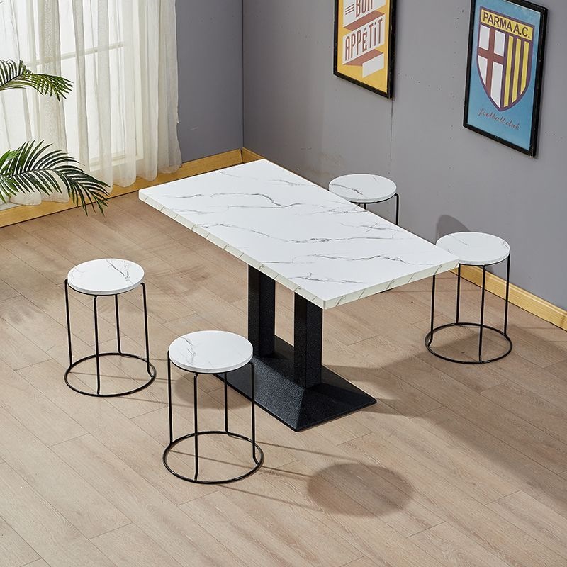 Mesa de comedor de restaurantes, snack shop, mesa y silla de comedor, mesa de comedor, mesa de té de leche, mesa redonda de roca