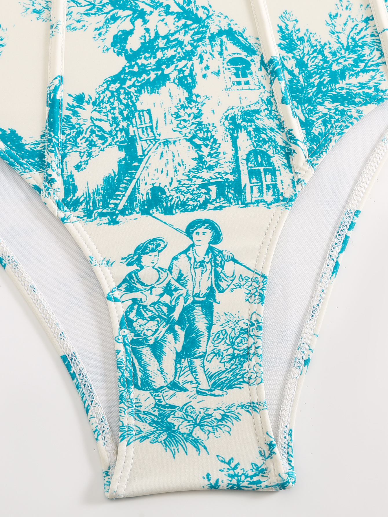 GraceChic 2024 European And American One-Piece Sexy Tight-Fitting Export Cross-Border Swimsuit High-End Beach Set_voghion.com