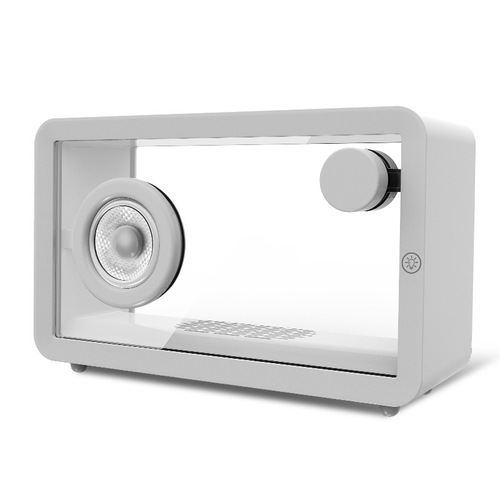 2024 New Colorful RGB Simple Desktop Small Speaker LED Atmosphere Light Portable Creative Transparent Bluetooth Speaker