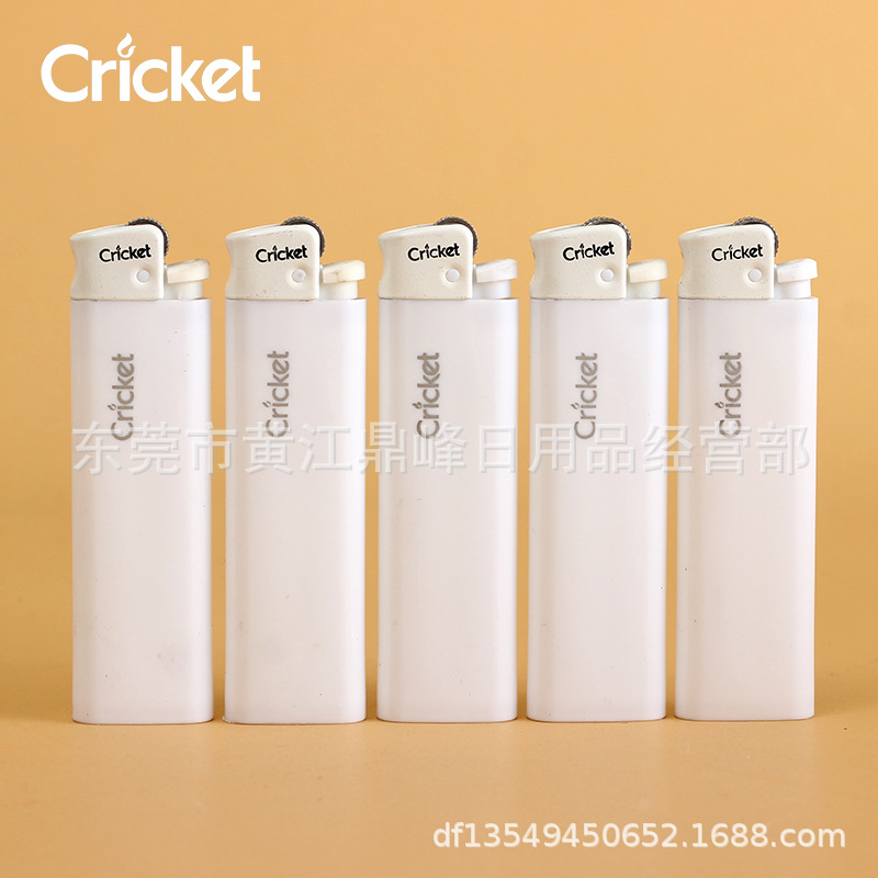瑞典草蜢Cricket正品进口一次性防爆纯白纯黑砂轮火石滑轮打火机