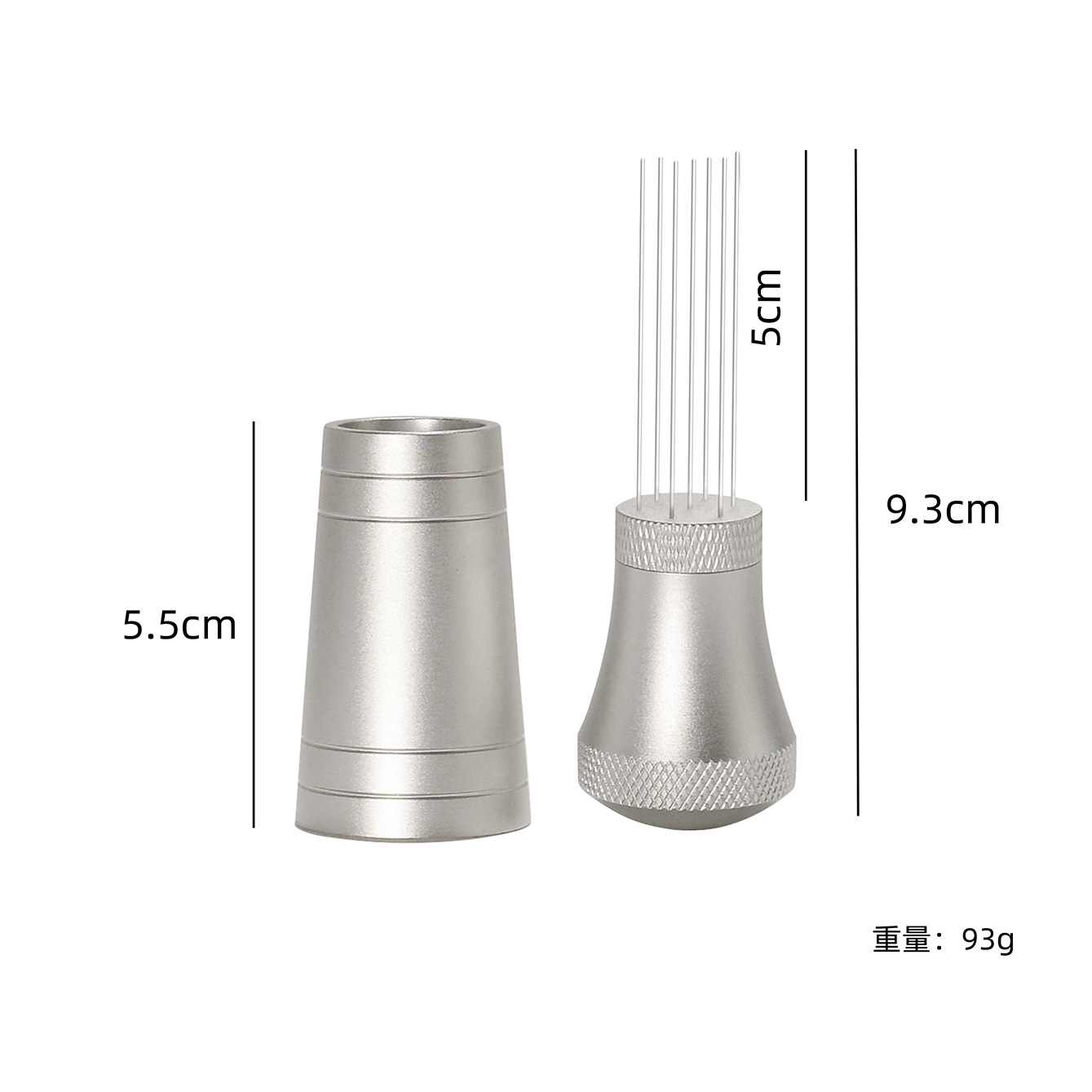 Aguja de polvo de aleación de aluminio de café aguja de polvo de madera aguja de polvo de madera aguja de polvo de madera sólida aguja de polvo de madera