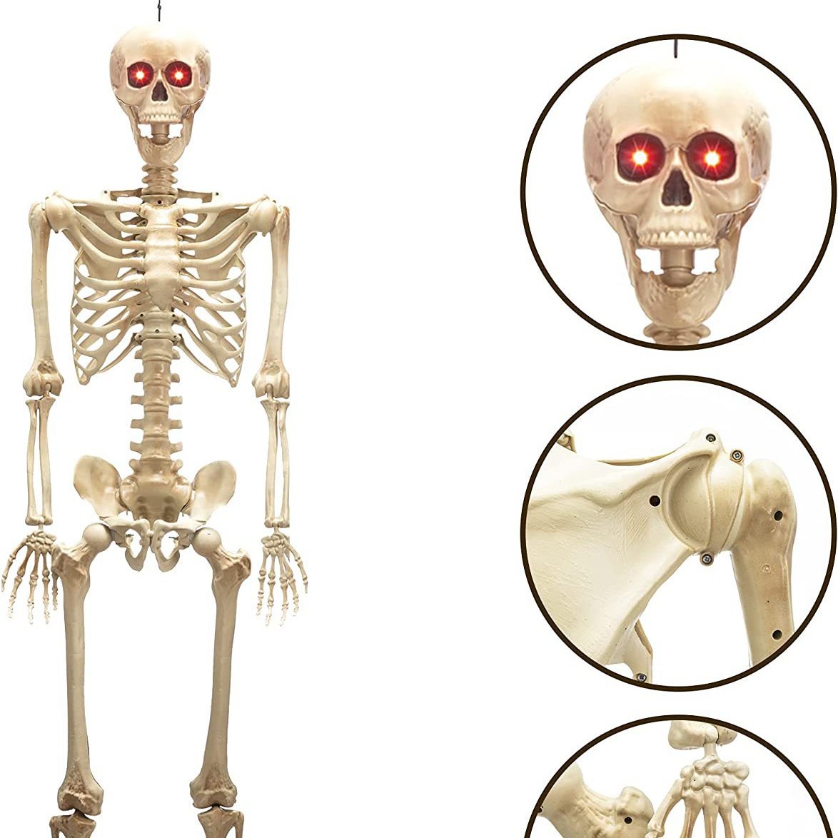 Transfronterizo popular de Halloween esqueleto de pescado 80cm simulación sirena hueso cráneo actividad atmósfera escena diseño apoyos