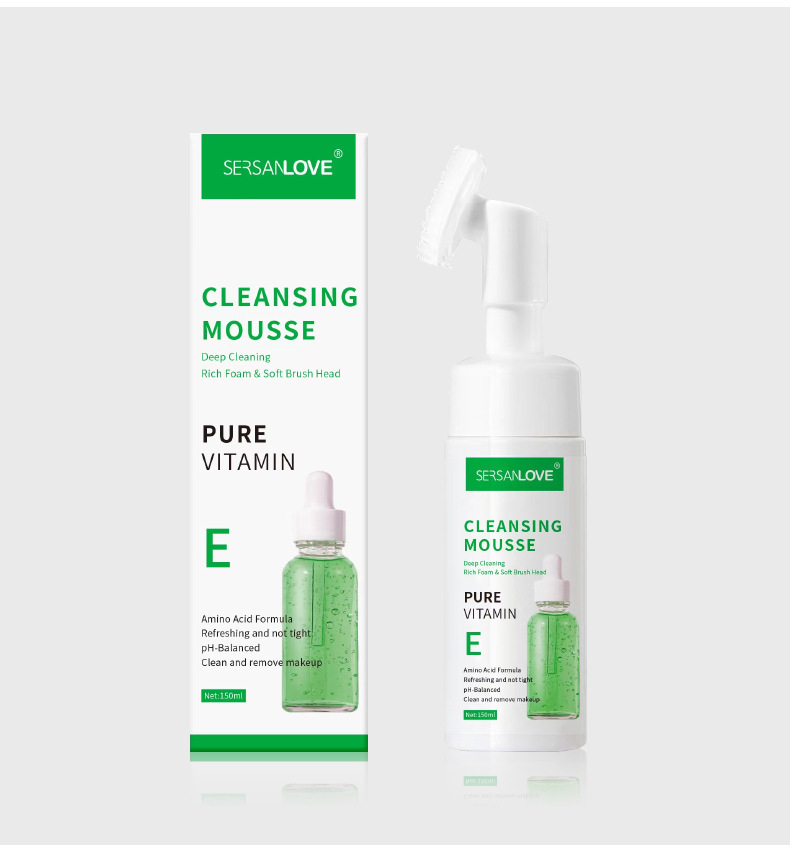 Wertschätzung Liebe Luxus Vitamin E Mousse Aminosäure Milch Öl Kontrolle Waschen und Entladen 2-in-1 Gesichtsreinigung_voghion.com