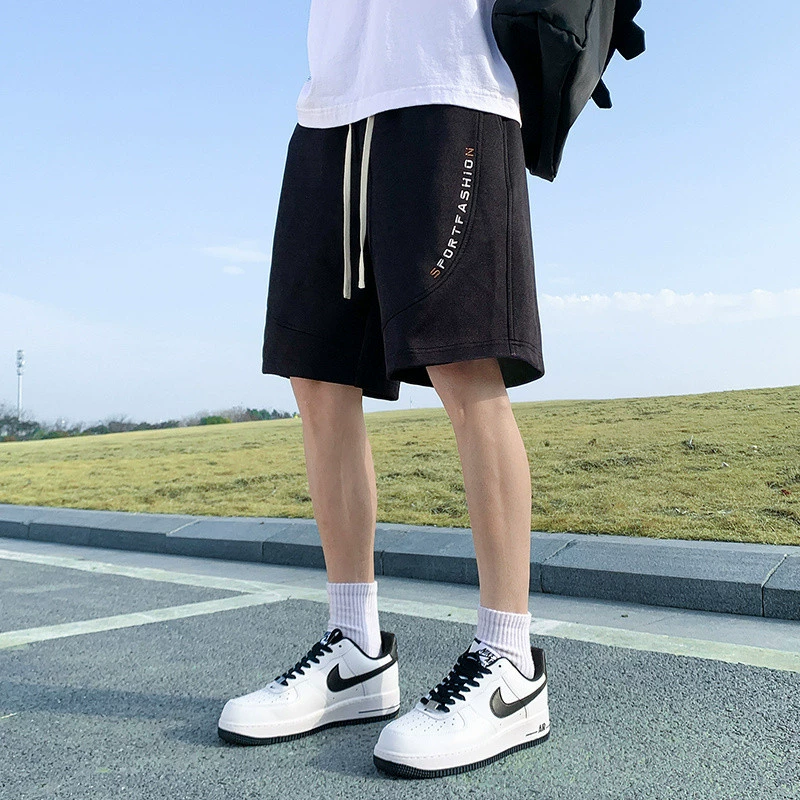 Шорты мужские летние спортивные свободные американские повседневные укороченные брюки больших размеров толстые большие размеры укороченные брюки 280 Jin