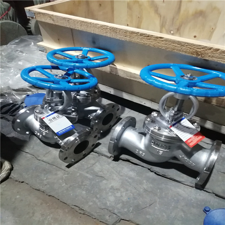 高压手动不锈钢截止阀 J41W-40R J41W-40RL 不锈钢法兰截止阀