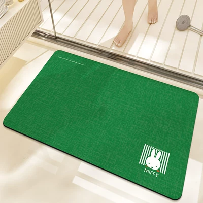 Home Toilet Entrance Water-Absorbing, Avtomobil döşəmə paspasları - natural-miffy-green-4060cm-new-diatom-mud