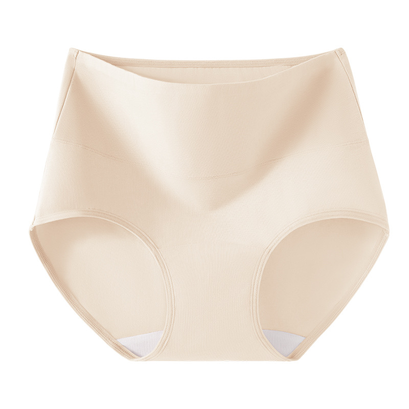 Bragas suaves transpirables de algodón de cintura alta entrepierna antibacteriana entrepierna de algodón entrepierna más larga pantalones de algodón de gran tamaño para mujer