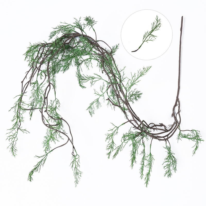 Artificial Moss Black Bone Tree Vine Asparagus Vine Forest-Style Landscaping Scenic Area Decoration Fake Vine Thousand-Thread Vine Hanging Branches