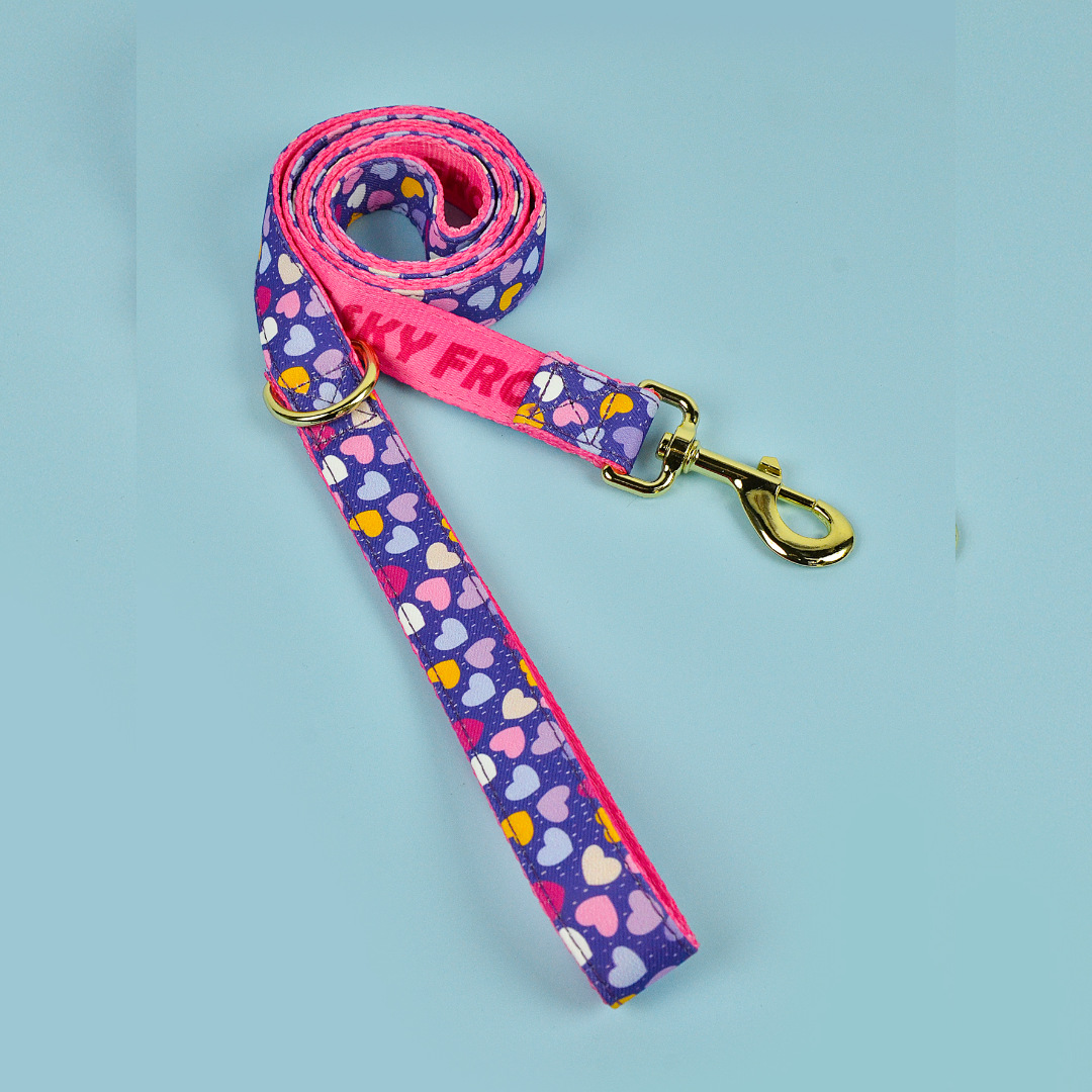 보라색 사랑 견인 로프