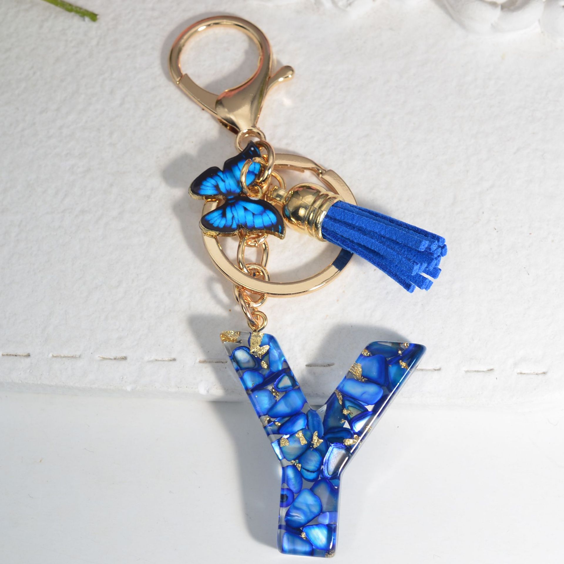 1 Piece Quantity Holiday, Daily Occasion Resin Material Modern Style Simple Style Letter Resin Painted Women's Keychain