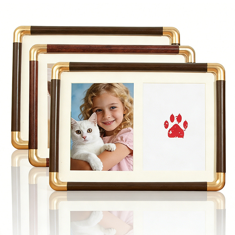 Cross-Border Pet Memorial Photo Frame 7/8/ 10inch Pvc Display Stand No-Wash Ink Pad Cat and Dog Paw Print DIY Keepsake Picture Frame Cross-Border Pet Memorial Photo Frame 7/8/ 10inch Pvc Display Stand No-Wash Ink Pad Cat and Dog Paw Print DIY Keepsake Picture Frame